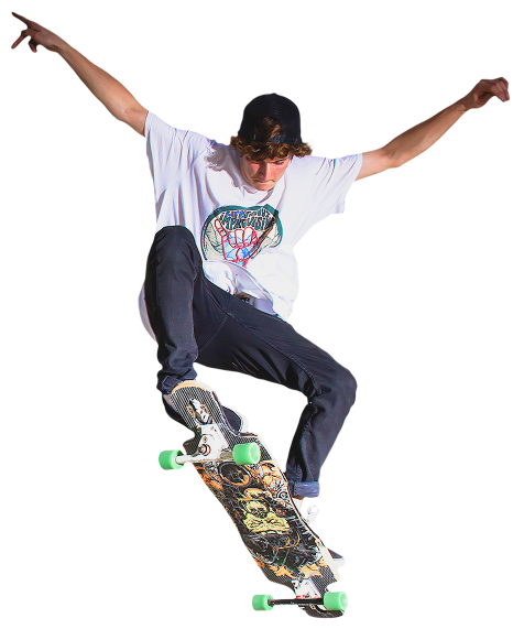 a guy skating